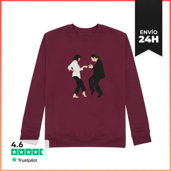 Sudadera Unisex Ficción Pulp - Danza LaTostadora