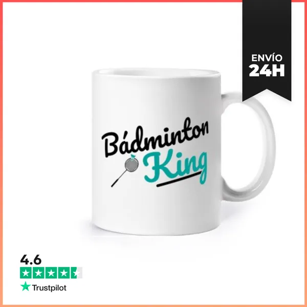 Taza Bádminton King - Idea De Regalo LaTostadora