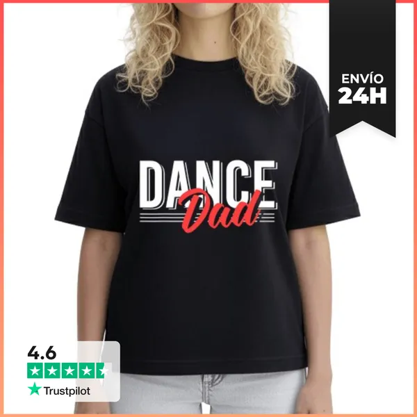 Camiseta Mujer Boxy Papá Bailarín LaTostadora