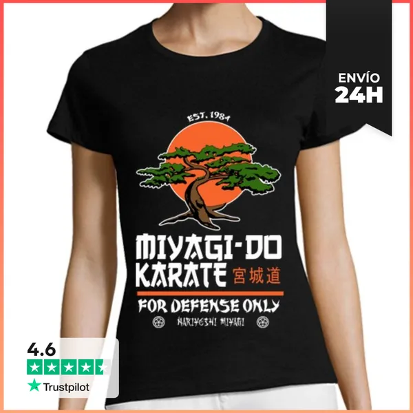Camiseta Mujer Clásica Miyagi-do Karate LaTostadora