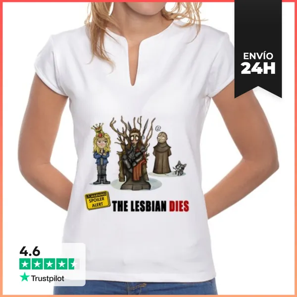 Camiseta Mujer Cuello Mao Mujer, Cuello Mao, Blanca LaTostadora