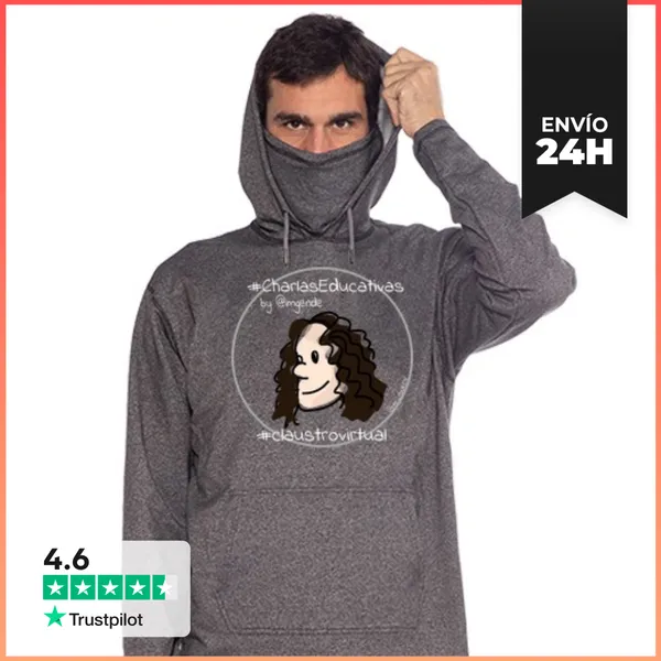 Sudadera Urban Guerrilla Charlas Cara Blanco LaTostadora