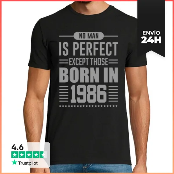 Camiseta Hombre Clásica Ningún Hombre Es Perfecto Excepto Los