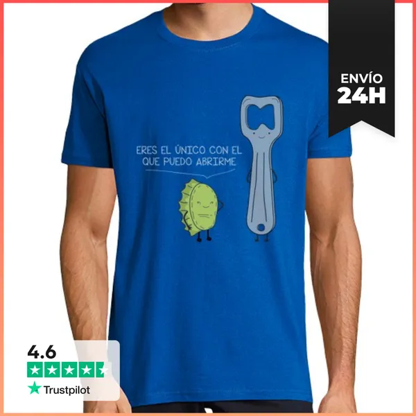 Camiseta Hombre Clásica Eres El Único Con El Que Puedo Abrirme