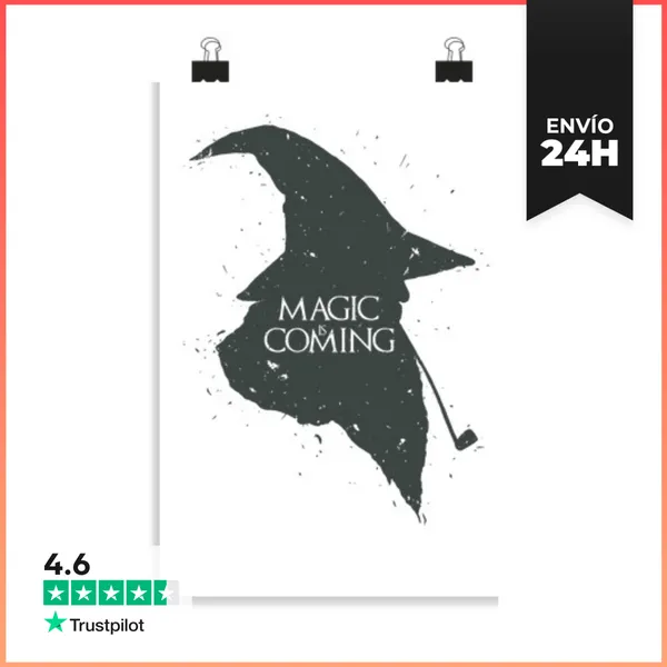 Póster Vertical Magic Is Coming LaTostadora