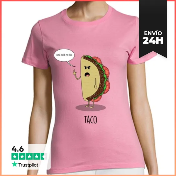 Camiseta Mujer Clásica Taco LaTostadora