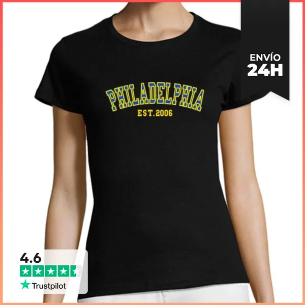 Camiseta Mujer Clásica Filadelfia Est 2006 LaTostadora