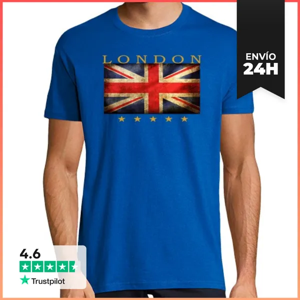 Camiseta Hombre Clásica 5estrellas LONDON LaTostadora