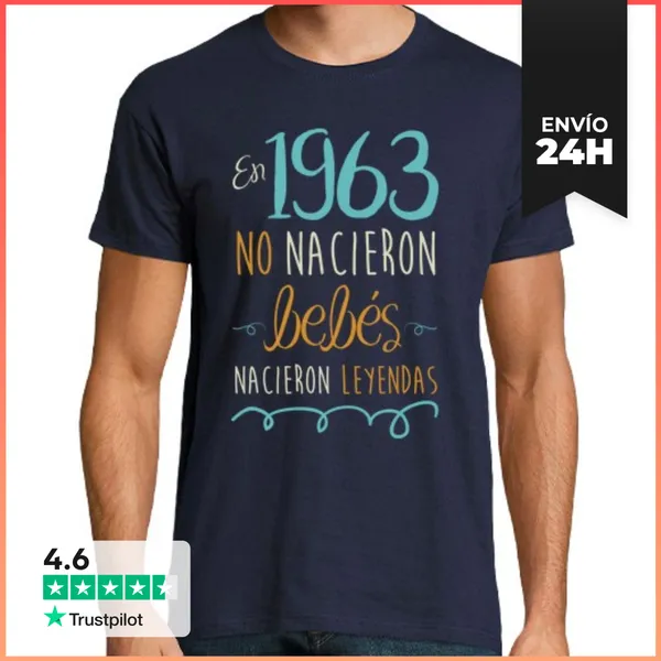 Camiseta Hombre Clásica En 1963, No Nacieron Bebés, Nacieron