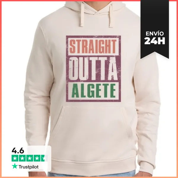 Sudadera Unisex Con Capucha Straight Outta Algete LaTostadora