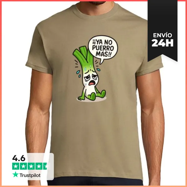 Camiseta Hombre Clásica YA NO PUERRO MÁS LaTostadora