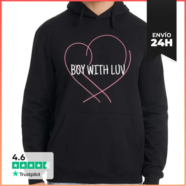 Sudadera Unisex Con Capucha Boy With Luv LaTostadora