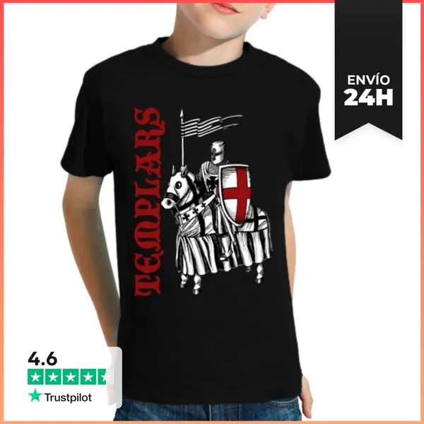 Camiseta Clásica Para Niños Templarios LaTostadora