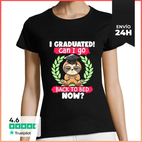 Camiseta Mujer Clásica Gracioso Me Gradué ¿puedo Volver A La C