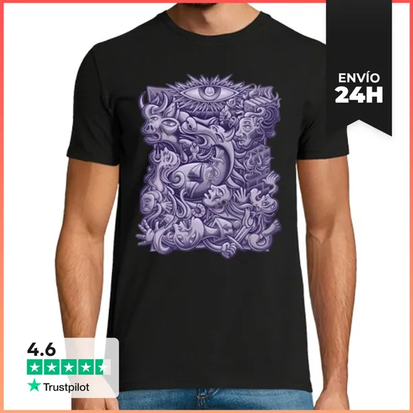 Camiseta Hombre Clásica Round Cube LaTostadora