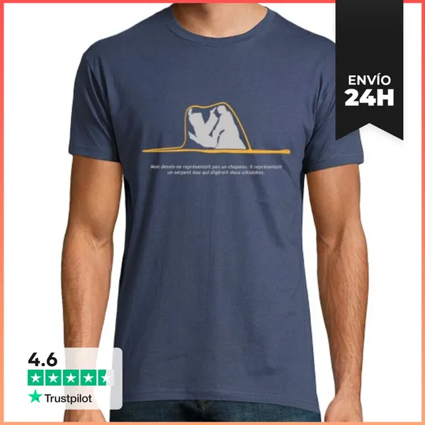 Camiseta Hombre Clásica Aikido Boa -fondos De Colores-