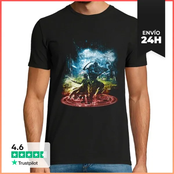 Camiseta Hombre Clásica Transmutación Versión De La Tormenta-arco