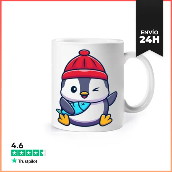 Taza Pingüino Con Pescado LaTostadora