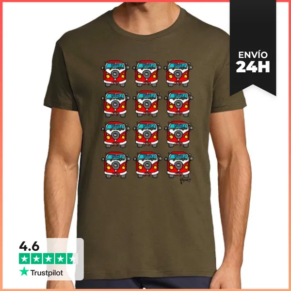 Camiseta Hombre Clásica Furgos LaTostadora
