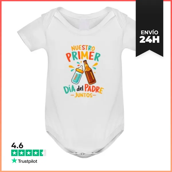Body Bebé Nuestro Primer Día Del Padre Juntos LaTostadora