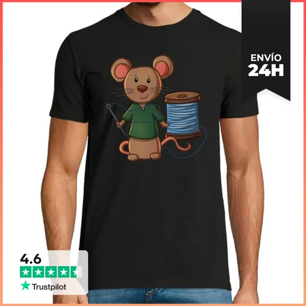 Camiseta Hombre Clásica Cinderella Mouse LaTostadora