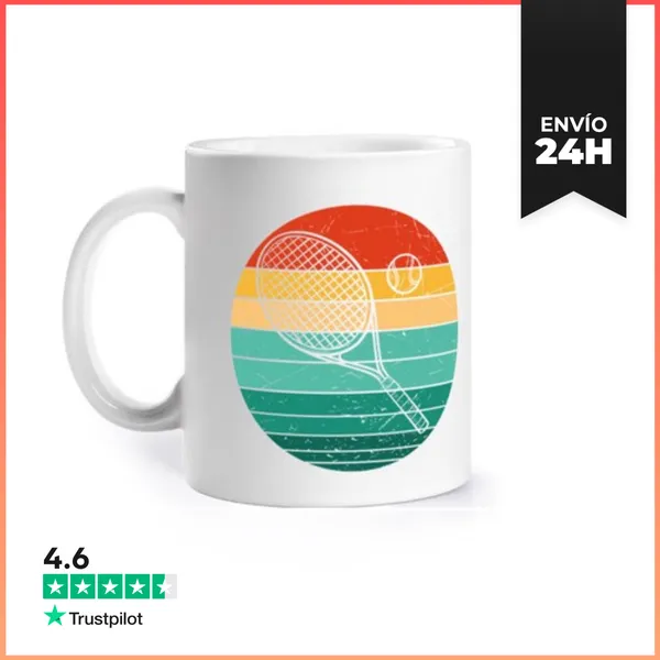 Taza Raqueta De Tenis Antigua LaTostadora