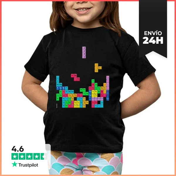 Camiseta Clásica Para Niños Tabla Periódica LaTostadora