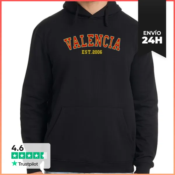 Sudadera Unisex Con Capucha Valencia Est 2006 LaTostadora