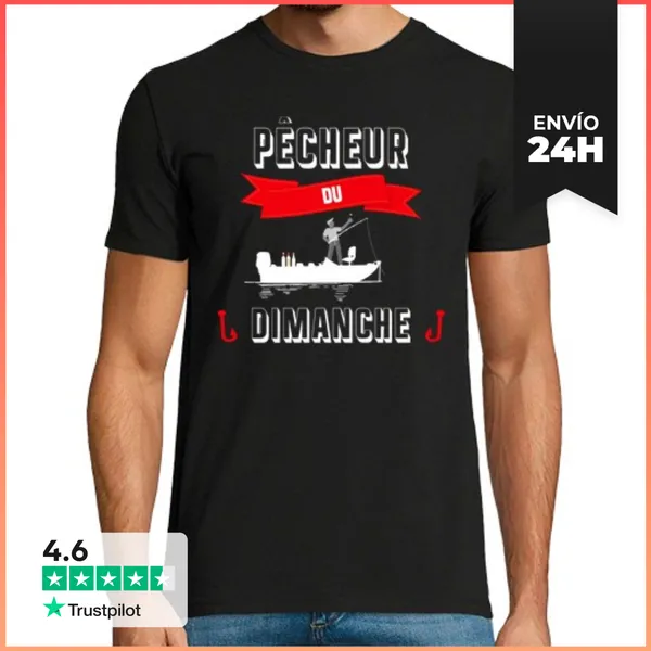 Camiseta Hombre Clásica Domingo Pescador LaTostadora
