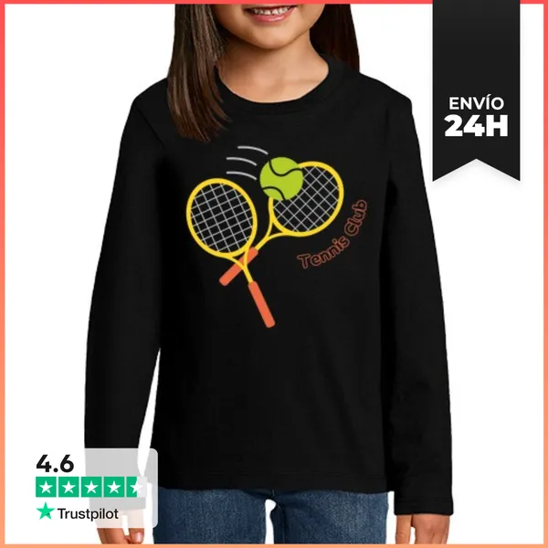 Camiseta Manga Larga Para Niños Tenis LaTostadora