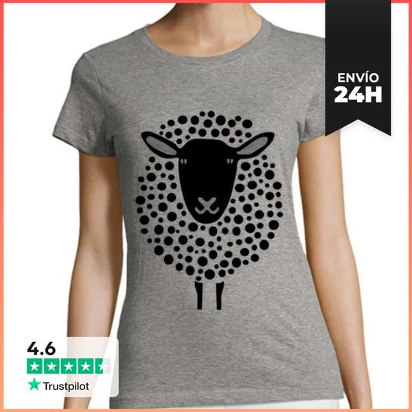 Camiseta Mujer Clásica Oveja LaTostadora