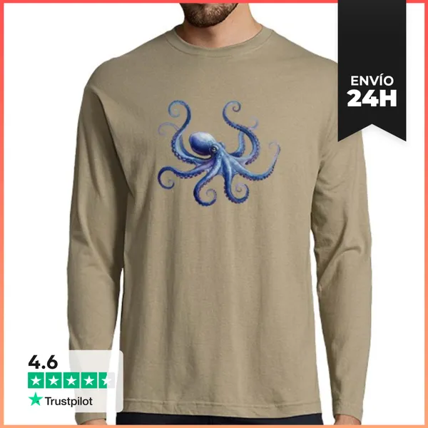 Camiseta Hombre Manga Larga Diseño 4689882 LaTostadora
