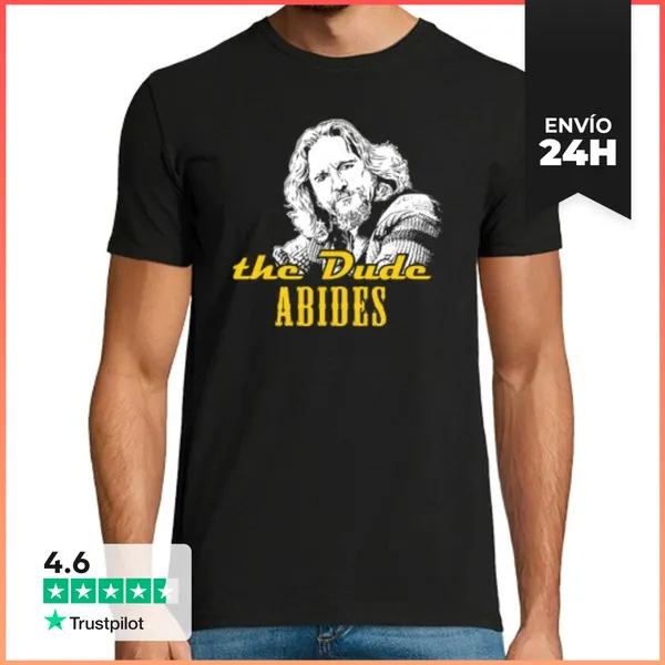 Camiseta Hombre Clásica The Dude Abides (El Gran Lebowski)