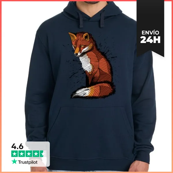 Sudadera Unisex Con Capucha Hombre, Jersey Con Capucha, Azul