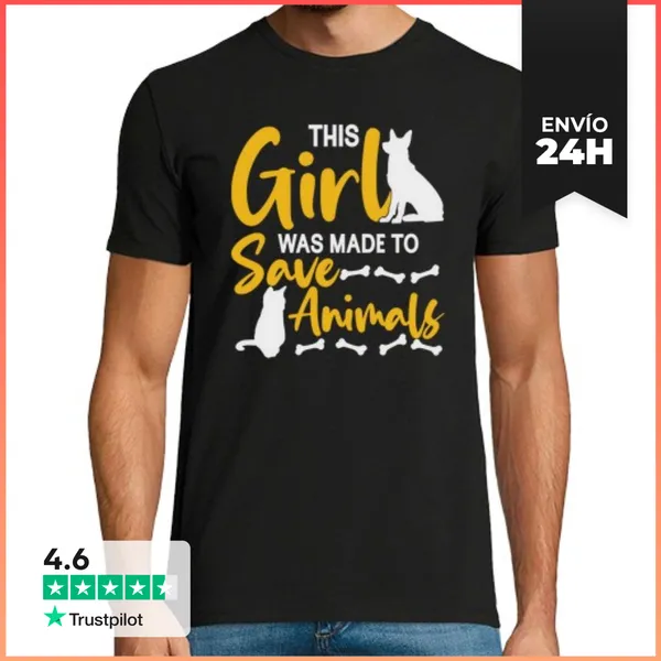 Camiseta Hombre Clásica Tecnología Veterinaria Conservación De