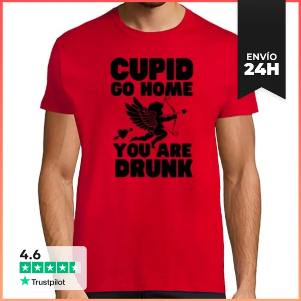 Camiseta Hombre Clásica Divertido Día De San Valentín LaTostadora