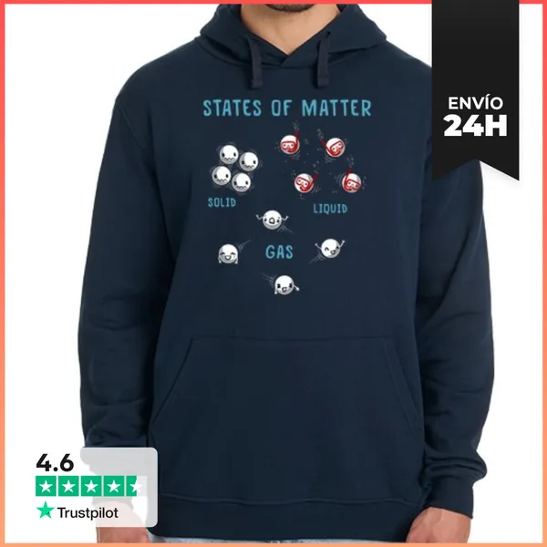 Sudadera Unisex Con Capucha States Of Matter LaTostadora