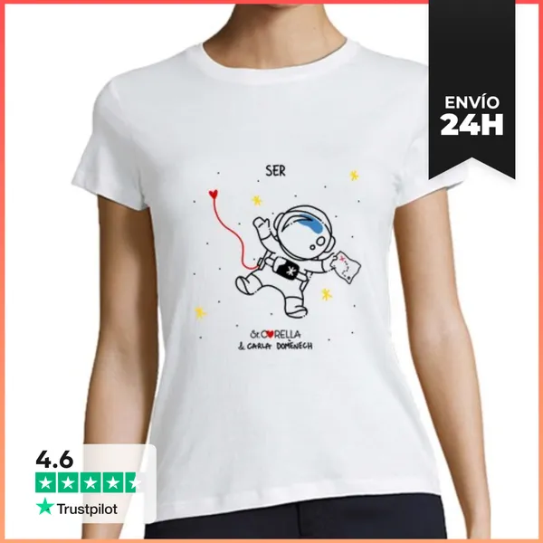 Camiseta Mujer Clásica Sr. Corella I Carla Domènech- SER
