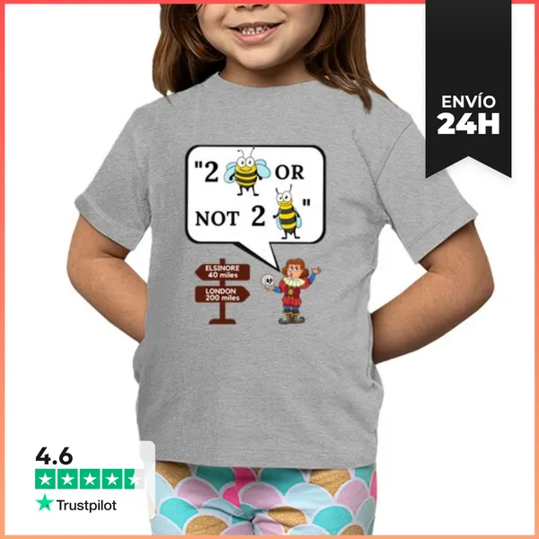 Camiseta Clásica Para Niños Ser O No Ser, To Bee Or Not To Bee 3