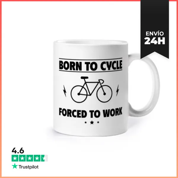 Taza Nacido Para Andar En Bicicleta Obligado LaTostadora