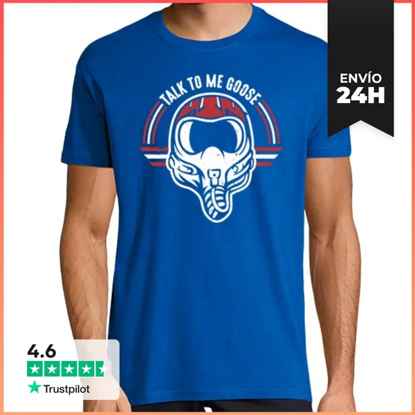 Camiseta Hombre Clásica Talk To Me Goose (Top Gun) LaTostadora