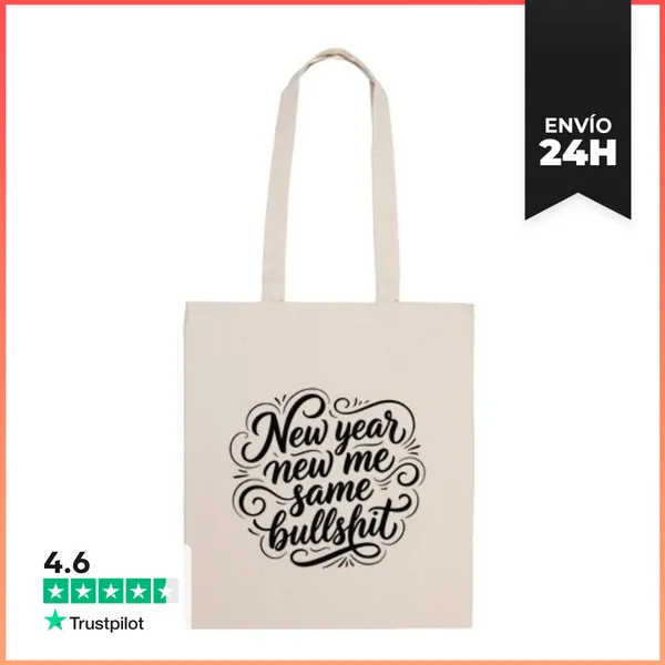 Bolsa De Tela Año Nuevo Yo Nuevo La Misma Tontería - Humor