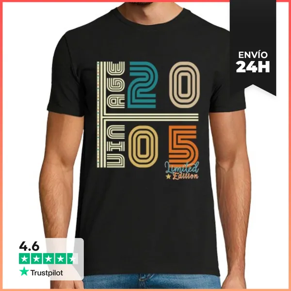 Camiseta Hombre Clásica Edición Limitada Vintage 2005 LaTostadora