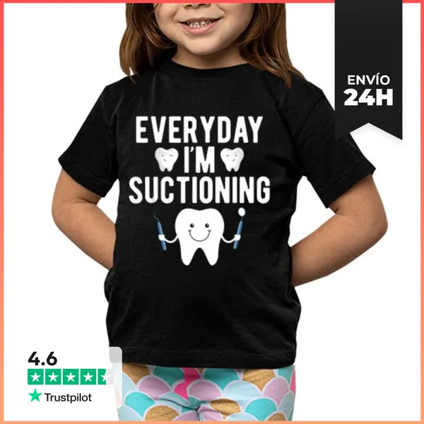 Camiseta Clásica Para Niños Todos Los Días Estoy Succionando