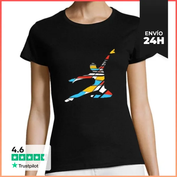 Camiseta Mujer Clásica Bailarín-danseur-bailarín-danza