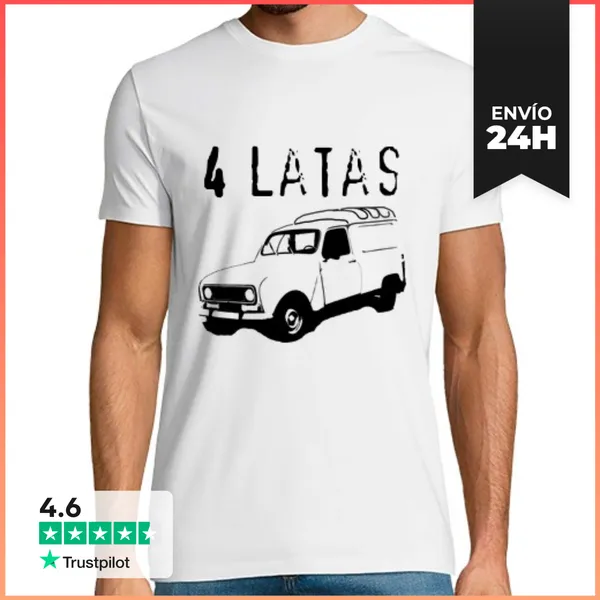 Camiseta Hombre Clásica 4 Latas LaTostadora