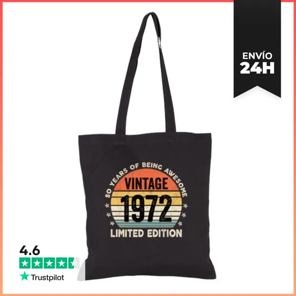 Bolsa De Tela 50 Años De Ser Impresionante Vintage 19 LaTostadora