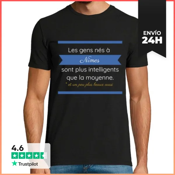 Camiseta Hombre Clásica Regalo De Cumpleaños De La Ciudad De Nî