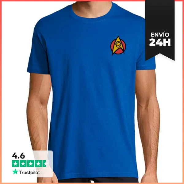Camiseta Hombre Clásica División Ciencia Star Trek LaTostadora