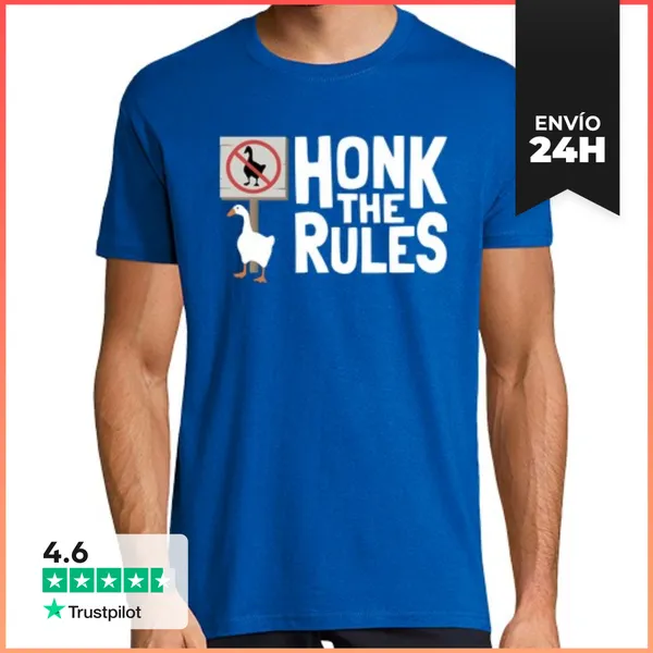 Camiseta Hombre Clásica Honk The Rules LaTostadora